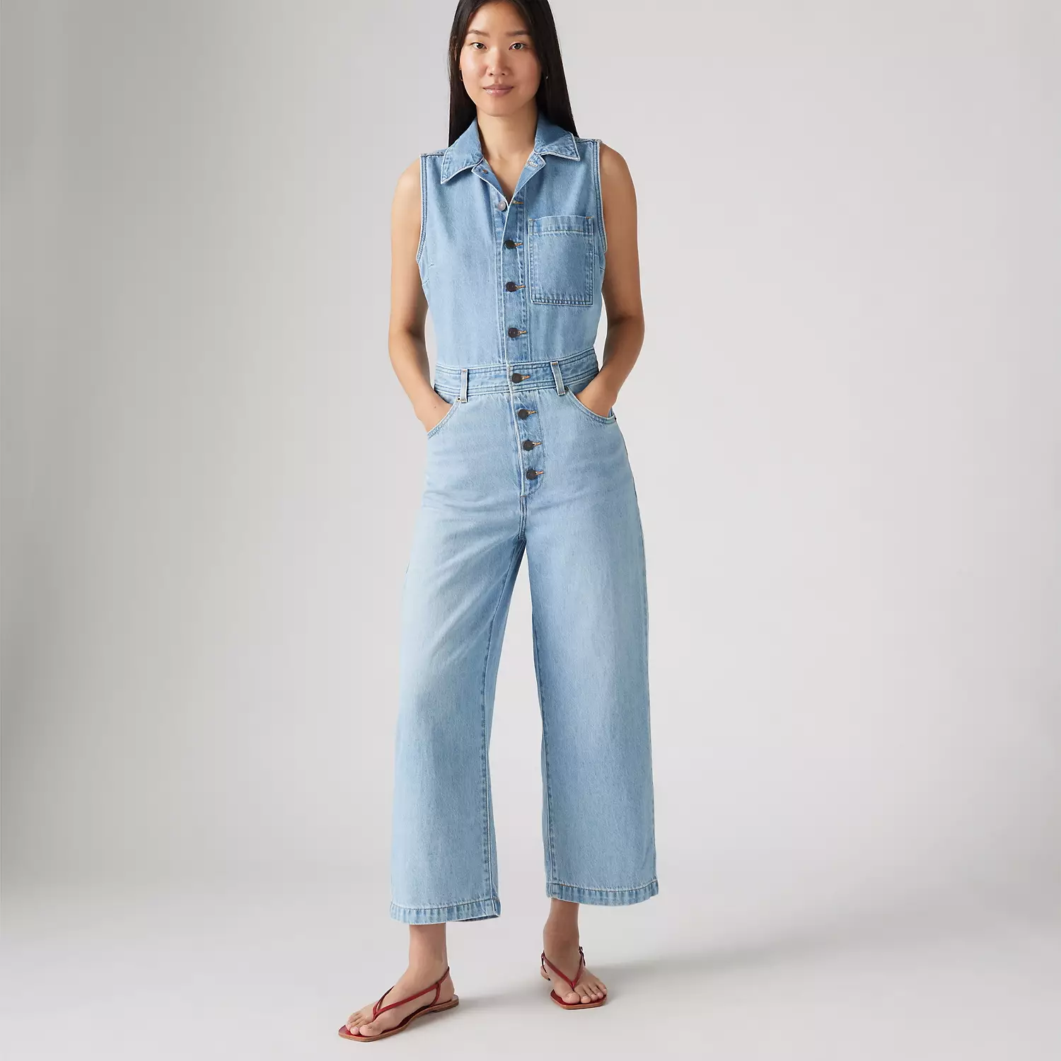 

Легкий комбинезон без рукавов Levi's, цвет Home Improvement Jum - Light Wash