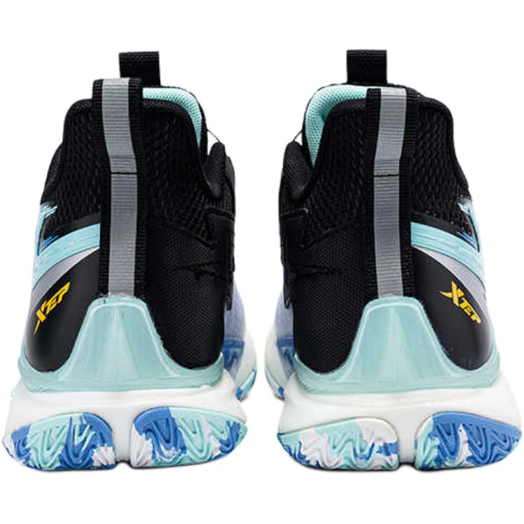 XTEP Детские баскетбольные кроссовки Mid top, Cushioning, Autumn Wave Blue/Sky Teal, для подростков — фото 4