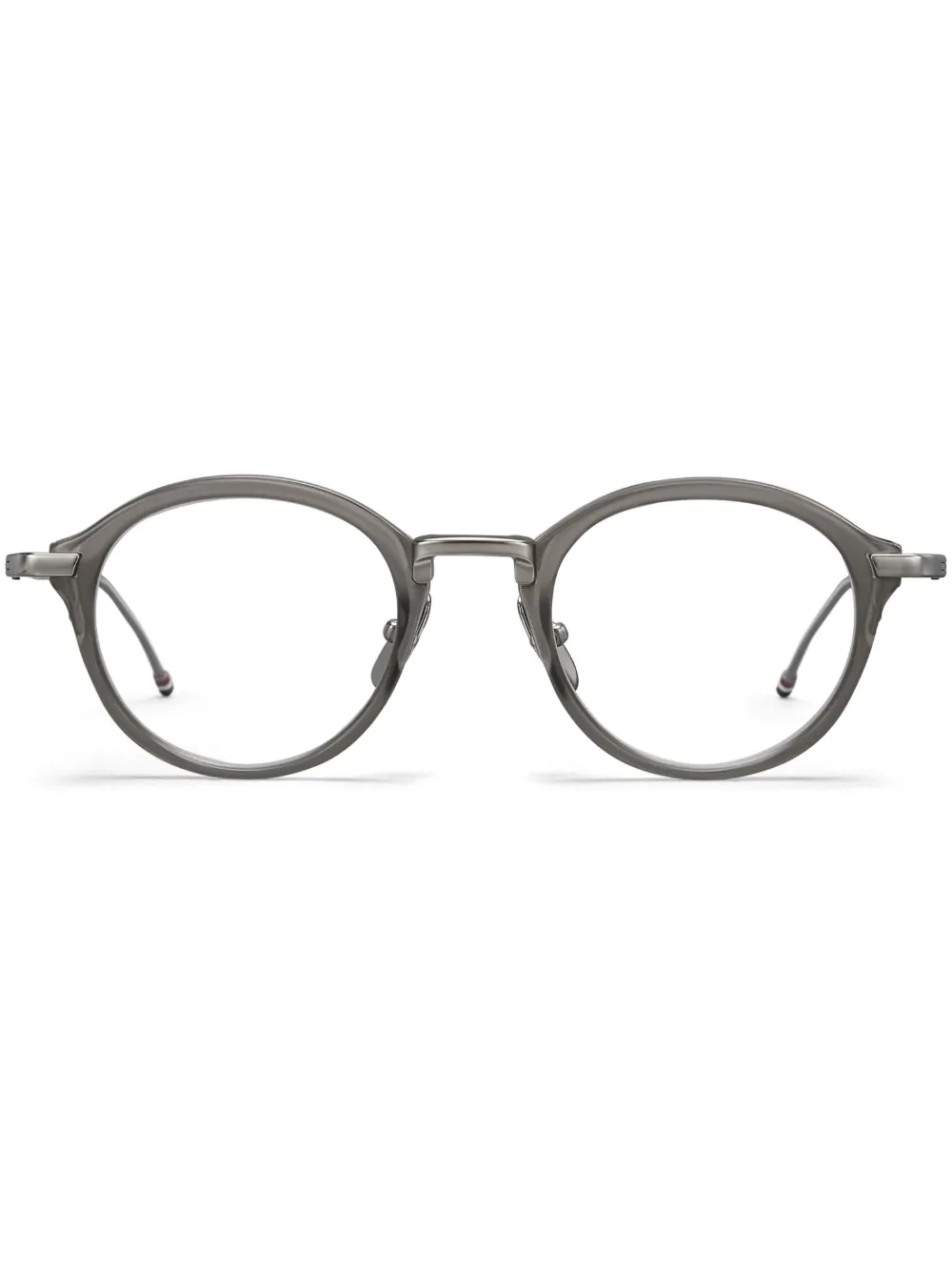 

Очки в круглой оправе Thom Browne Eyewear, серебяный