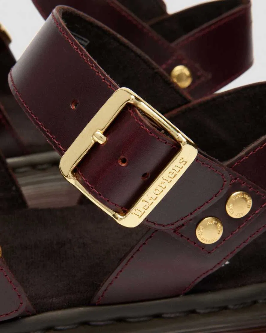 Кожаные гладиаторские сандалии Gryphon Atlas Dr Martens, коричневый — фото 3