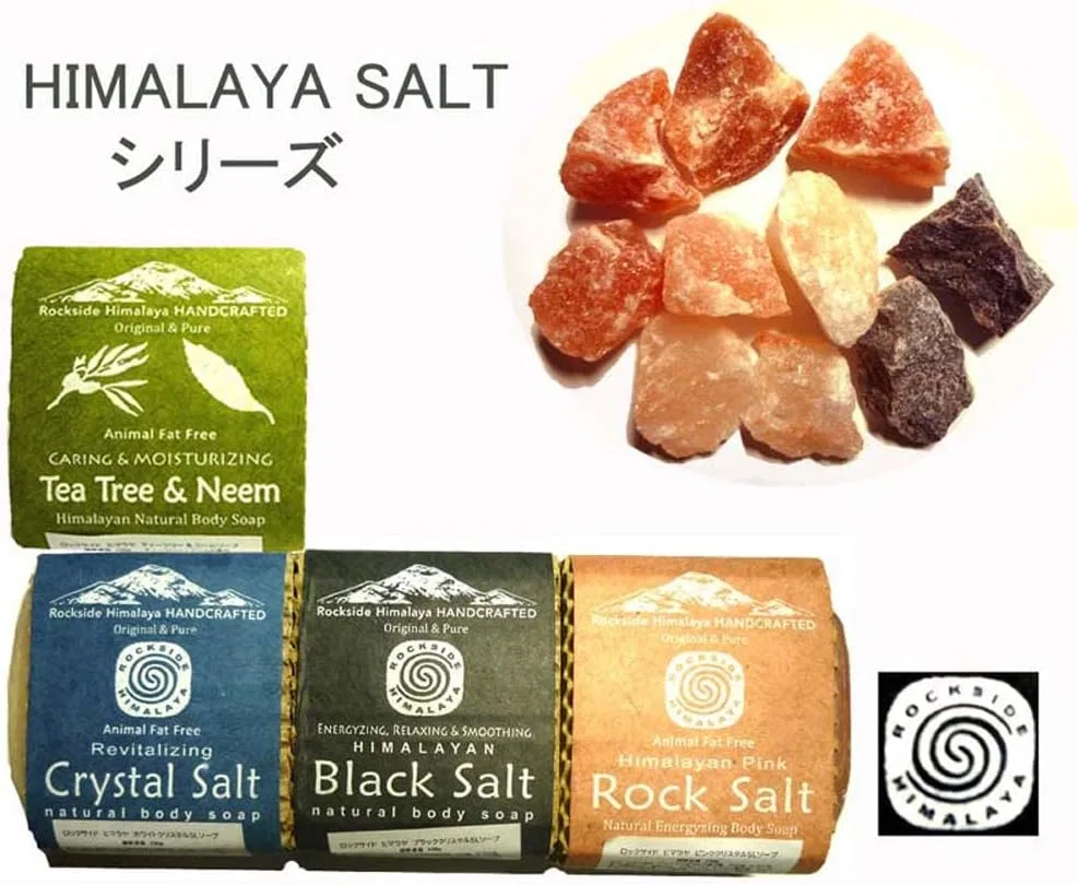 Мыло кристальное Himalayan Rock Salt Rockside Himalaya, 100 г, белый — фото 4