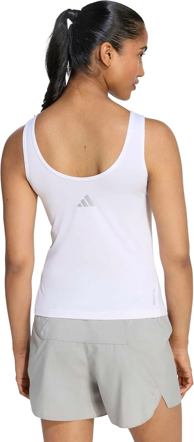 Топ женский adidas, белый — фото 3