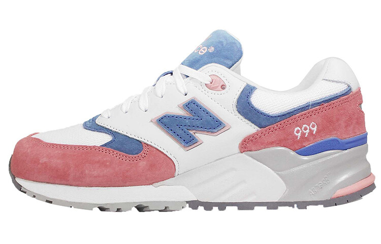 

Кроссовки NB 999 унисекс с низким верхом, белые/синие/розовые New Balance