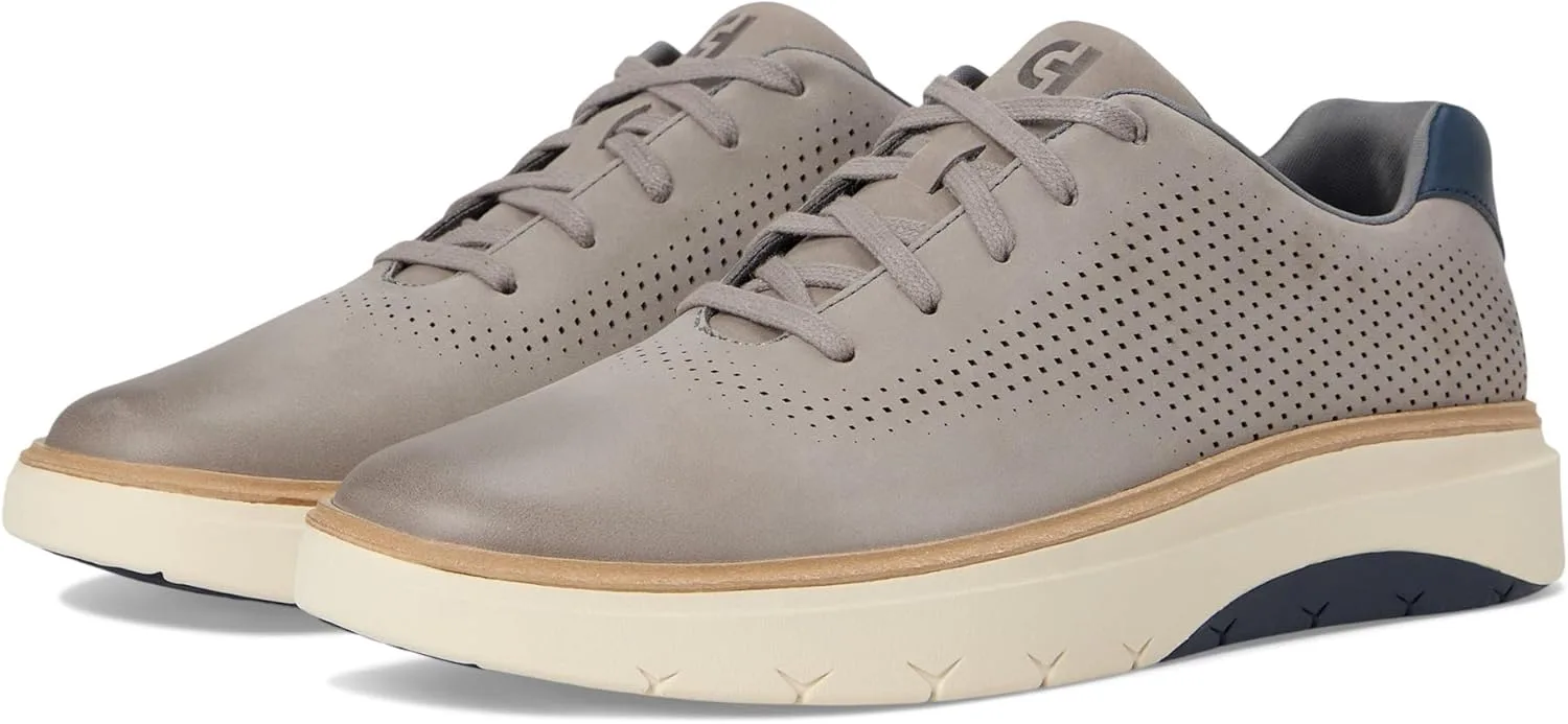 Мужские кроссовки Cole Haan Grandpro Featherarc с лазерной перфорацией, серебряный/темно-синий