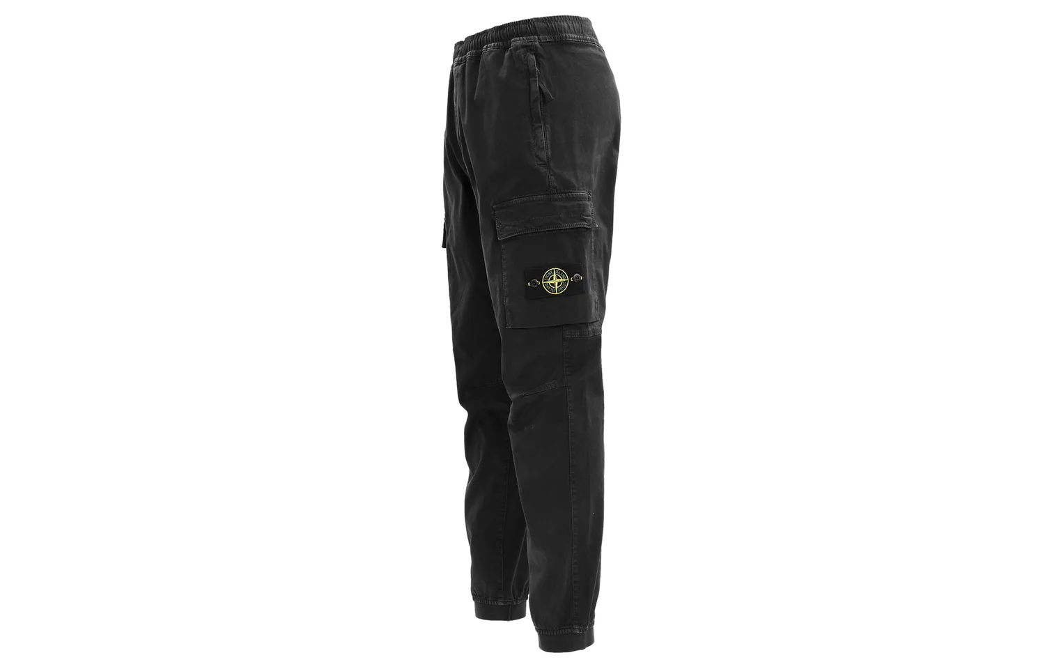 Штаны карго с нашивкой Compass STONE ISLAND, Petroleum Black — фото 3