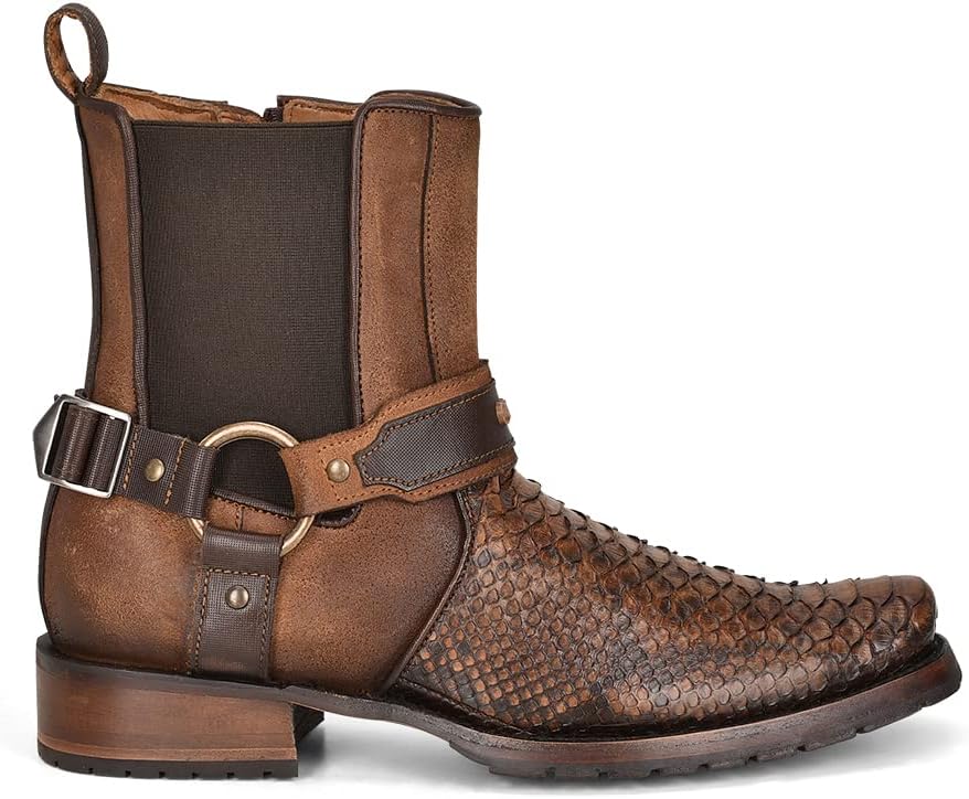 

Мужские ботинки Cuadra из натуральной кожи питона, коричневые 1J2LPH