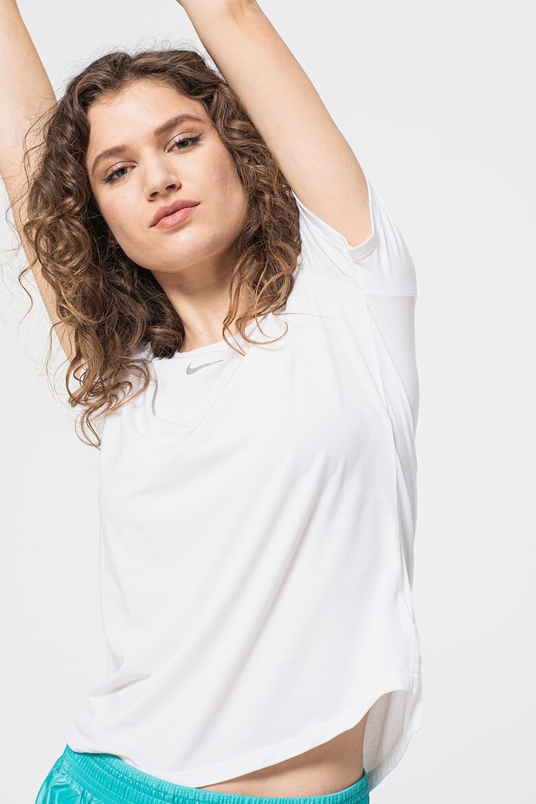 

Тренировочная футболка One Luxe с логотипом Dri-FIT Nike, белый