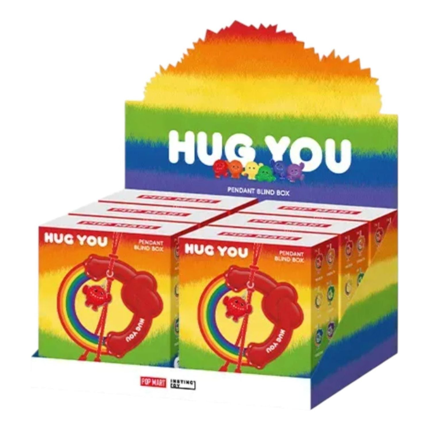 

Кулон Pop Mart INSTINCTOY Hugs You в запечатанной упаковке (6 непрозрачных коробок)