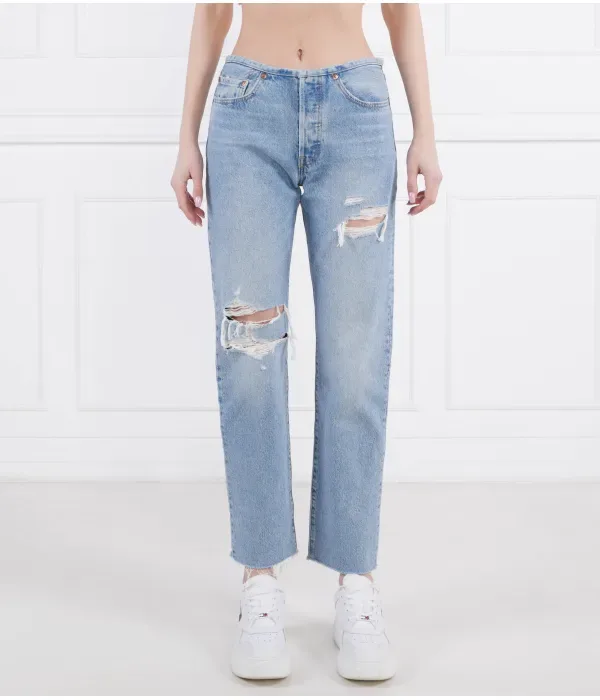 Джинсы 501 с мини-талией straight fit Levi'S, небесно-голубой