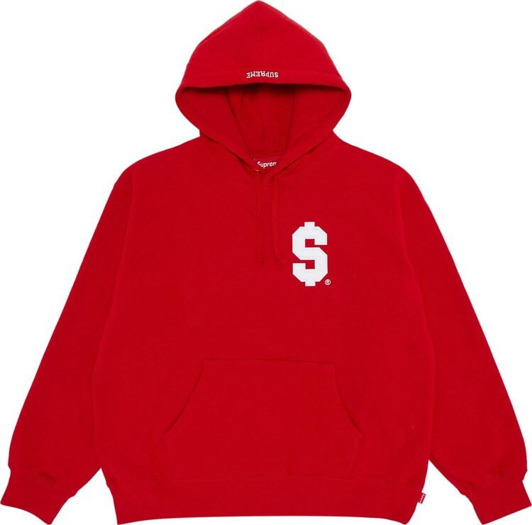 

Толстовка Supreme $ Hooded 'Red', красный