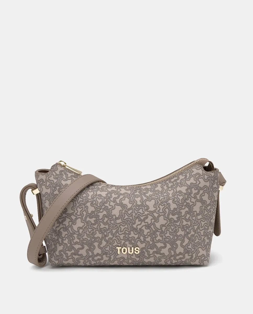 

Средняя сумка через плечо с застежкой на молнии Tous, серо-коричневый