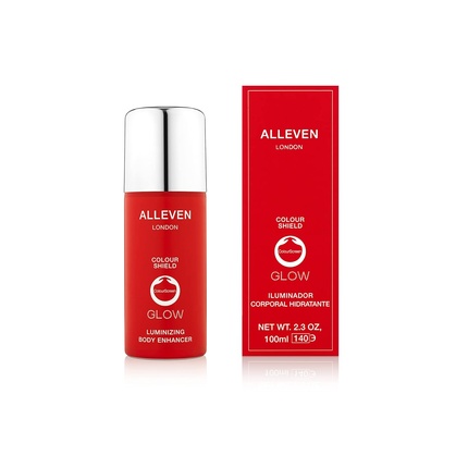 ALLEVEN Color Shield Glow Onyx Увлажняющий осветлитель для тела Натуральный бархатистый финиш Быстрое и легкое нанесение Для всех типов кожи UVA UVB IR — фото 2