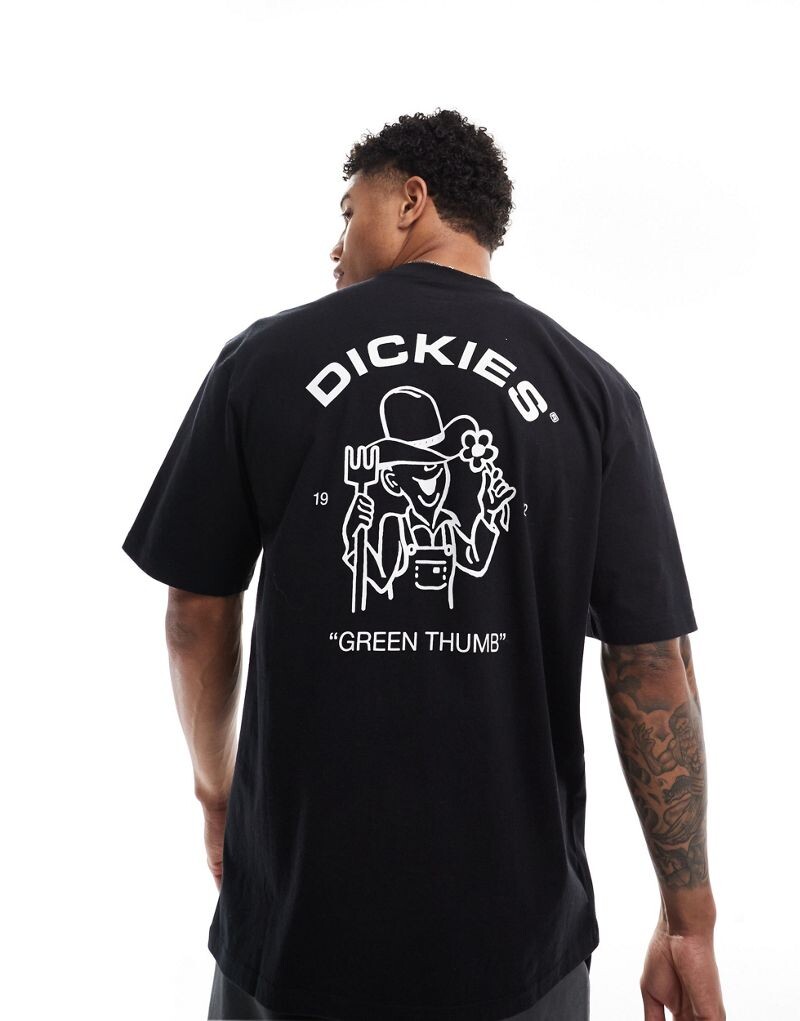 

Черная футболка с короткими рукавами и рисунком Wakefield Dickies