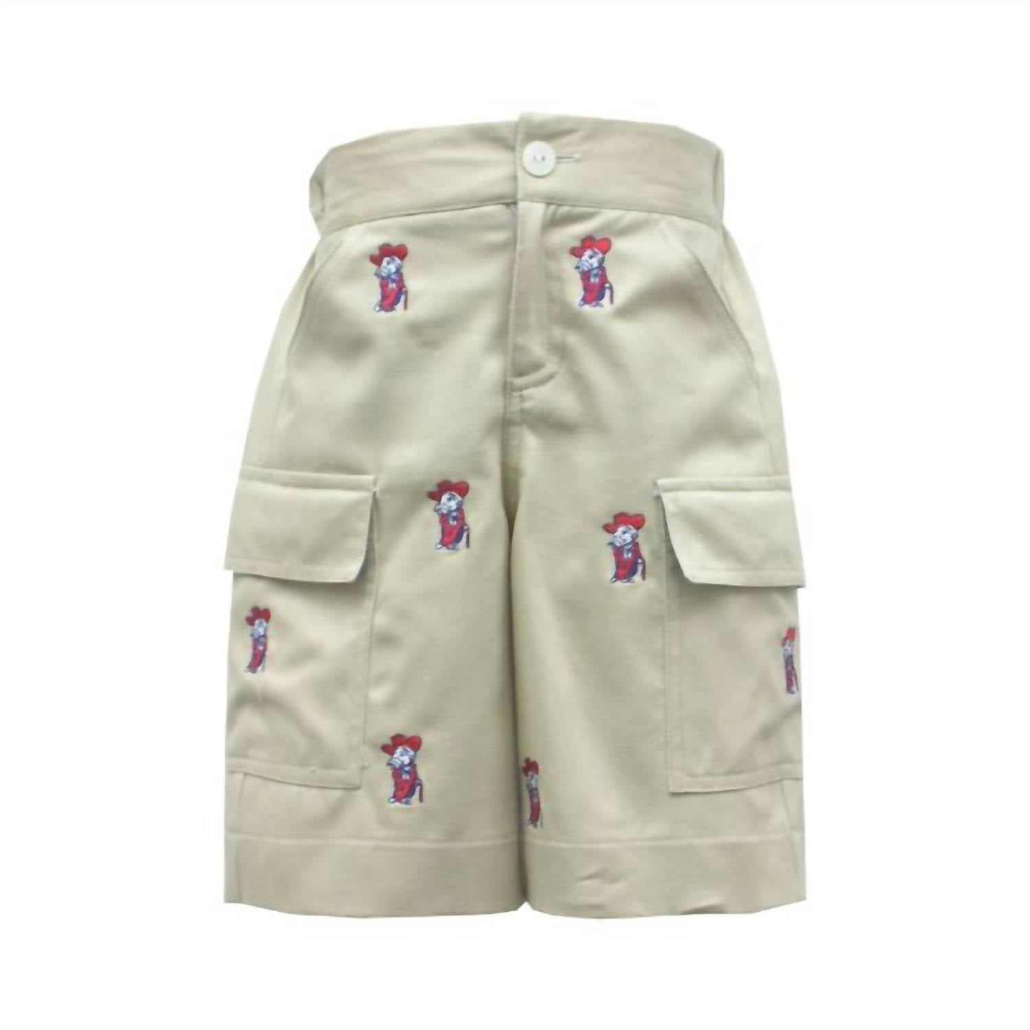 

Шорты-карго Ole Miss Collegiate для мальчиков в цвете Off White Vive La Fete