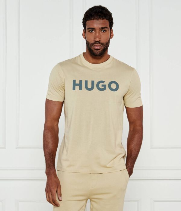 

Футболка синего цвета Regular fit Hugo, желтый