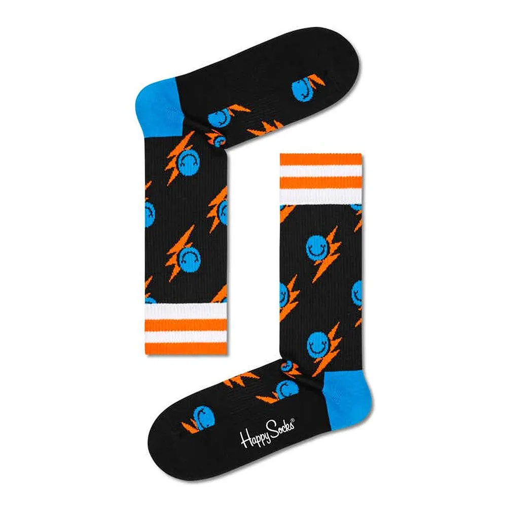 

Носки Happy Smile Flash Crew Black long, черный