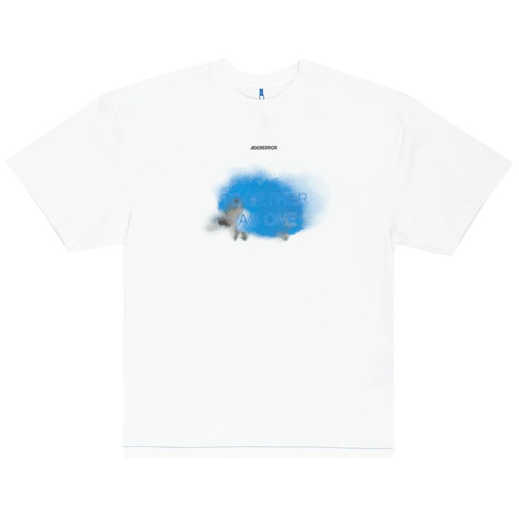 

Футболка Ader Error Semi-Oversized Fit T-Shirt 'Off White', кремовый