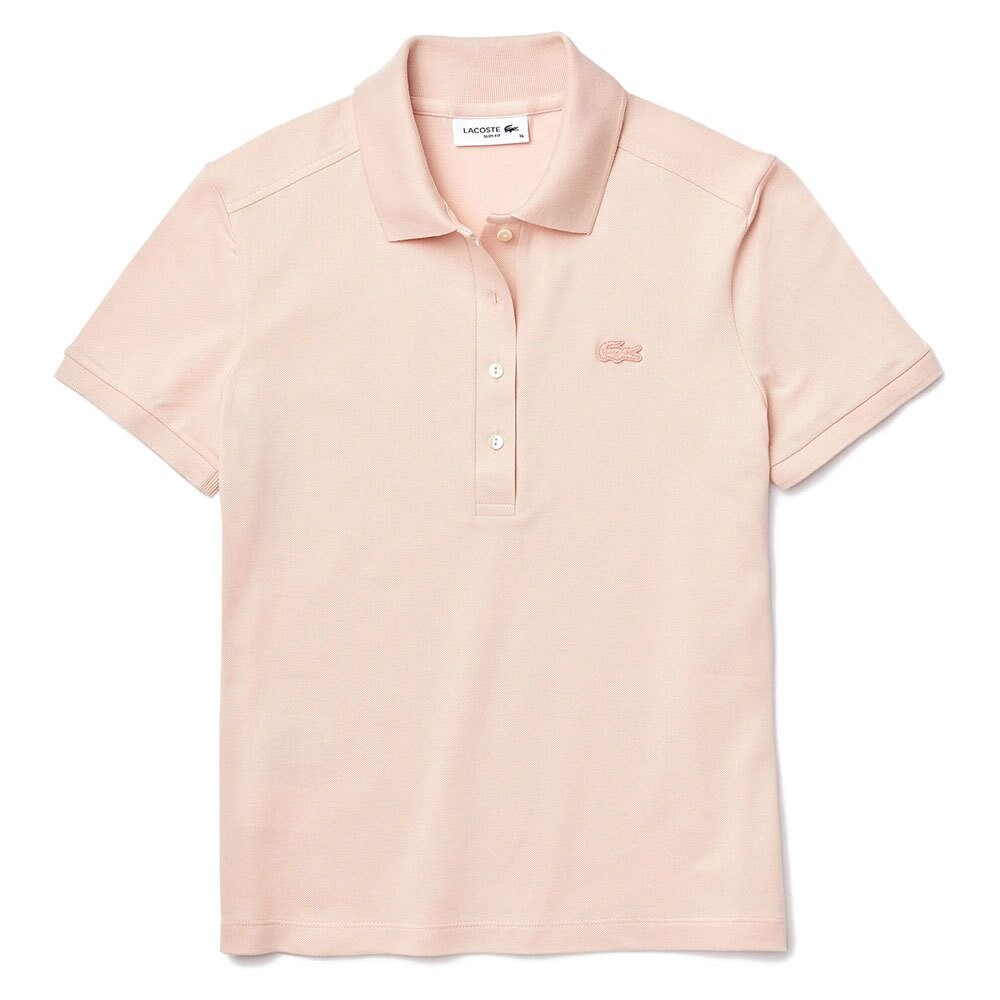 

Поло с коротким рукавом Lacoste Stretch Cotton Piqué, розовый