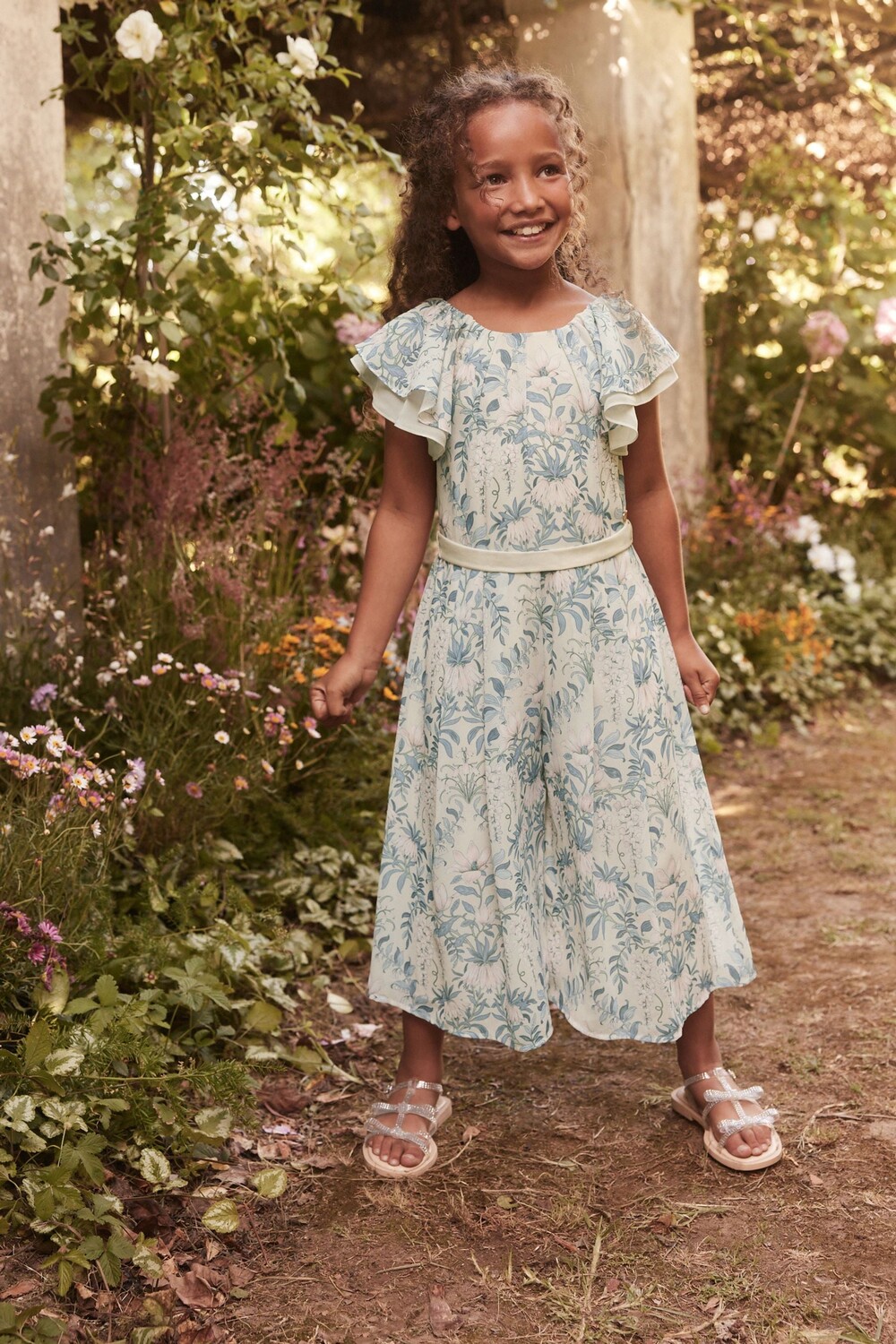 

Комбинезон с широкими штанинами Laura Ashley, белый