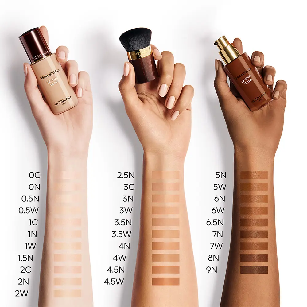 Праймер Terracotta le teint glow fondo de maquillaje fluido Guerlain, цвет 1.5N, 30 мл. — фото 4
