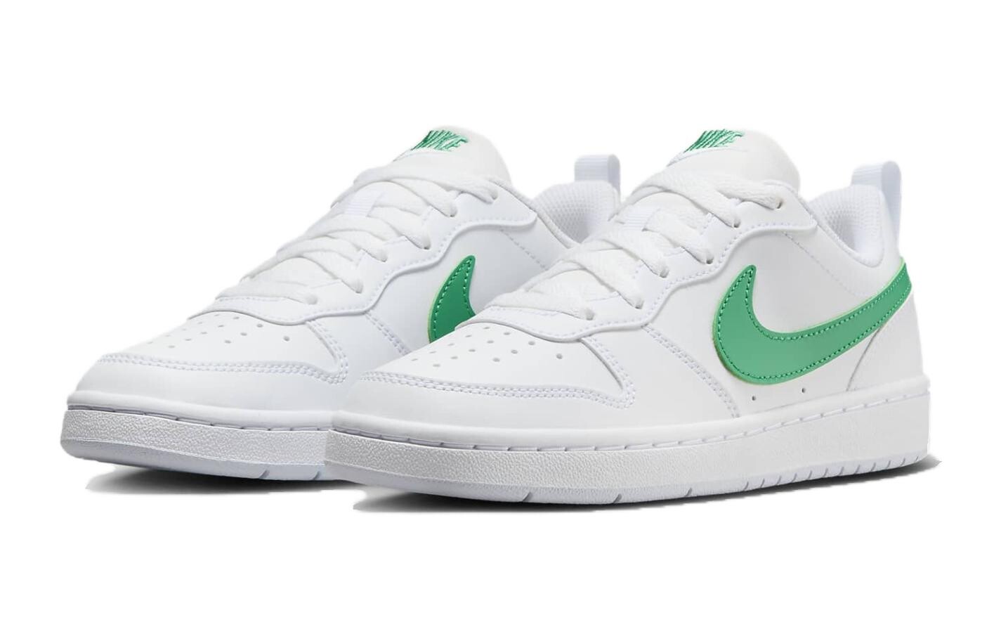 Детские кроссовки для скейтбординга Nike Court Borough Low GS, White/Green — фото 2