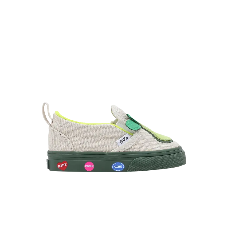 Слипоны V для малышей Vans, кремовый