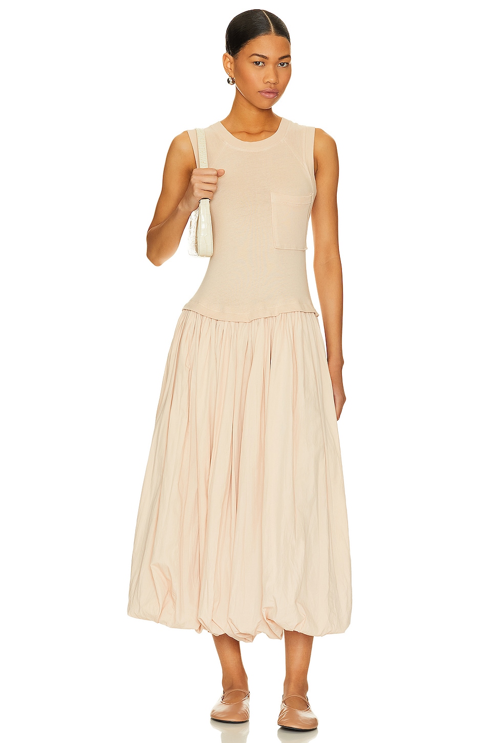 

Платье из каллы Free People, цвет sandstone