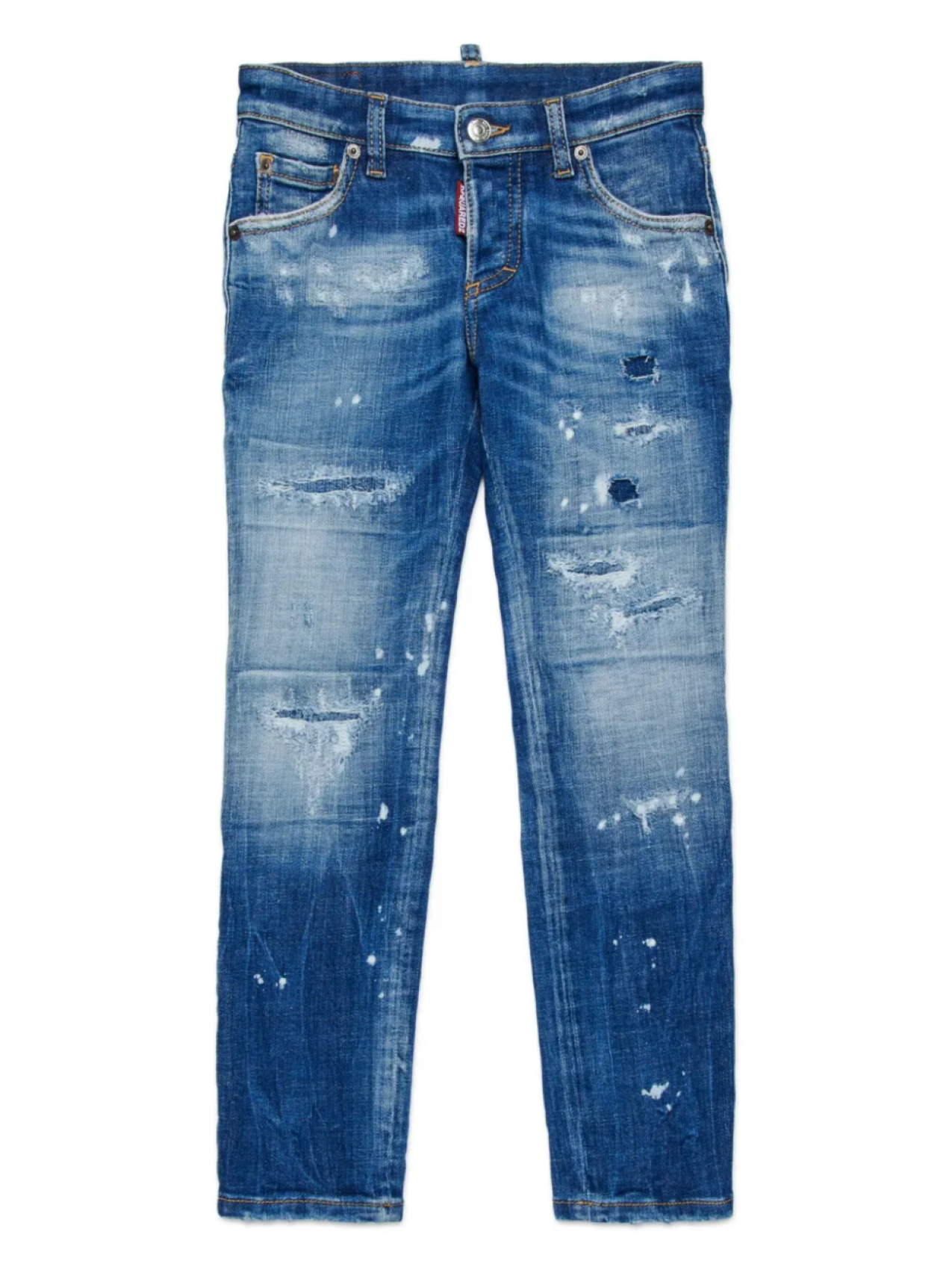 

DSQUARED2 KIDS джинсы с прорезями, синий