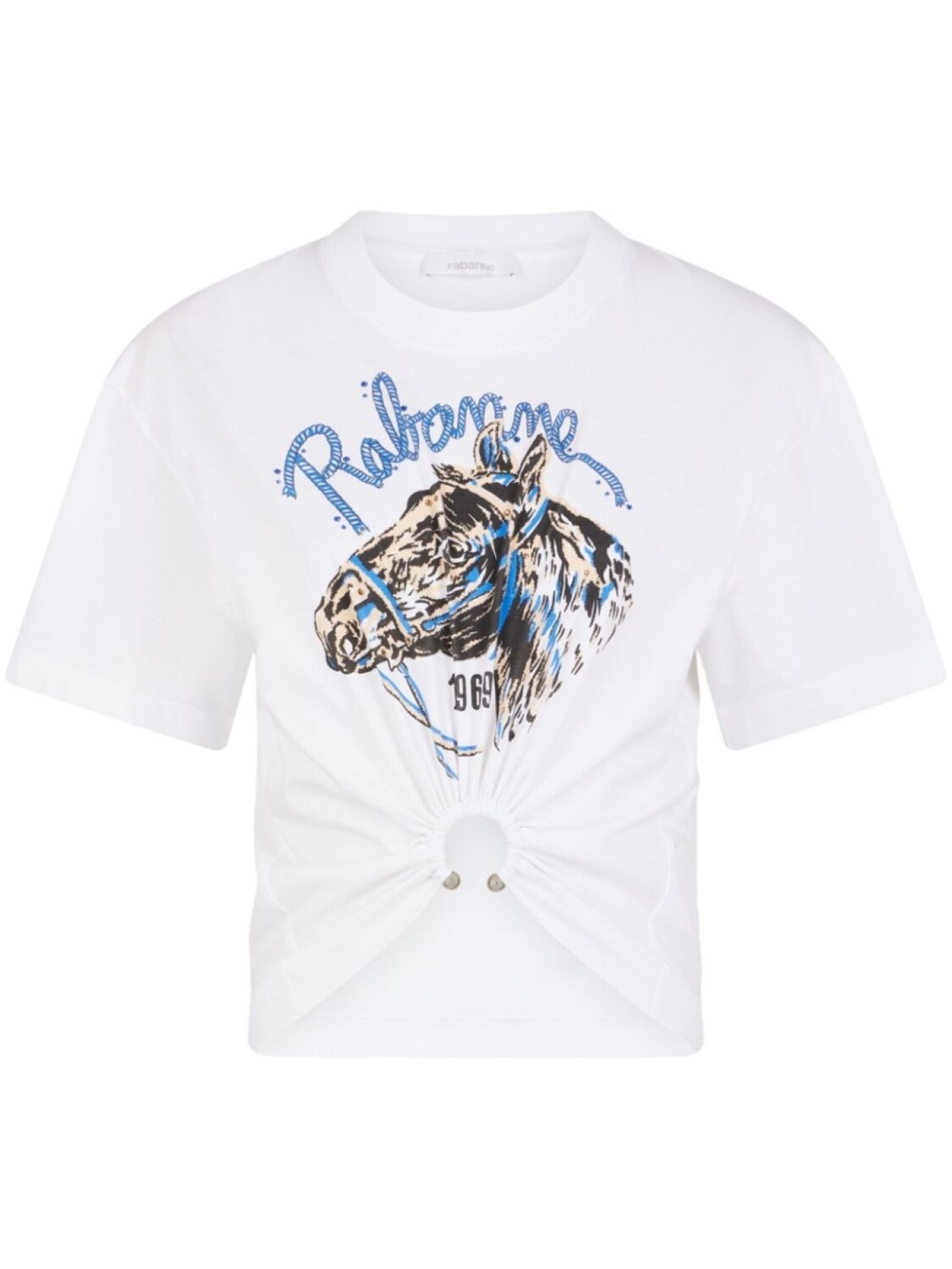 

Футболка с логотипом Rabanne, белый