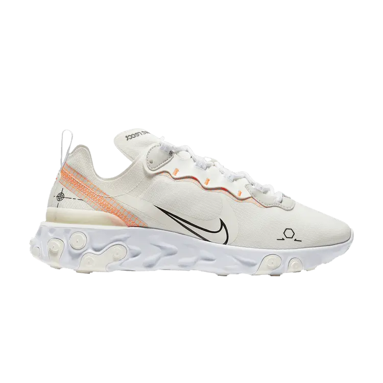 

Кроссовки Nike React Element 55 'Light Bone Schematic', белый