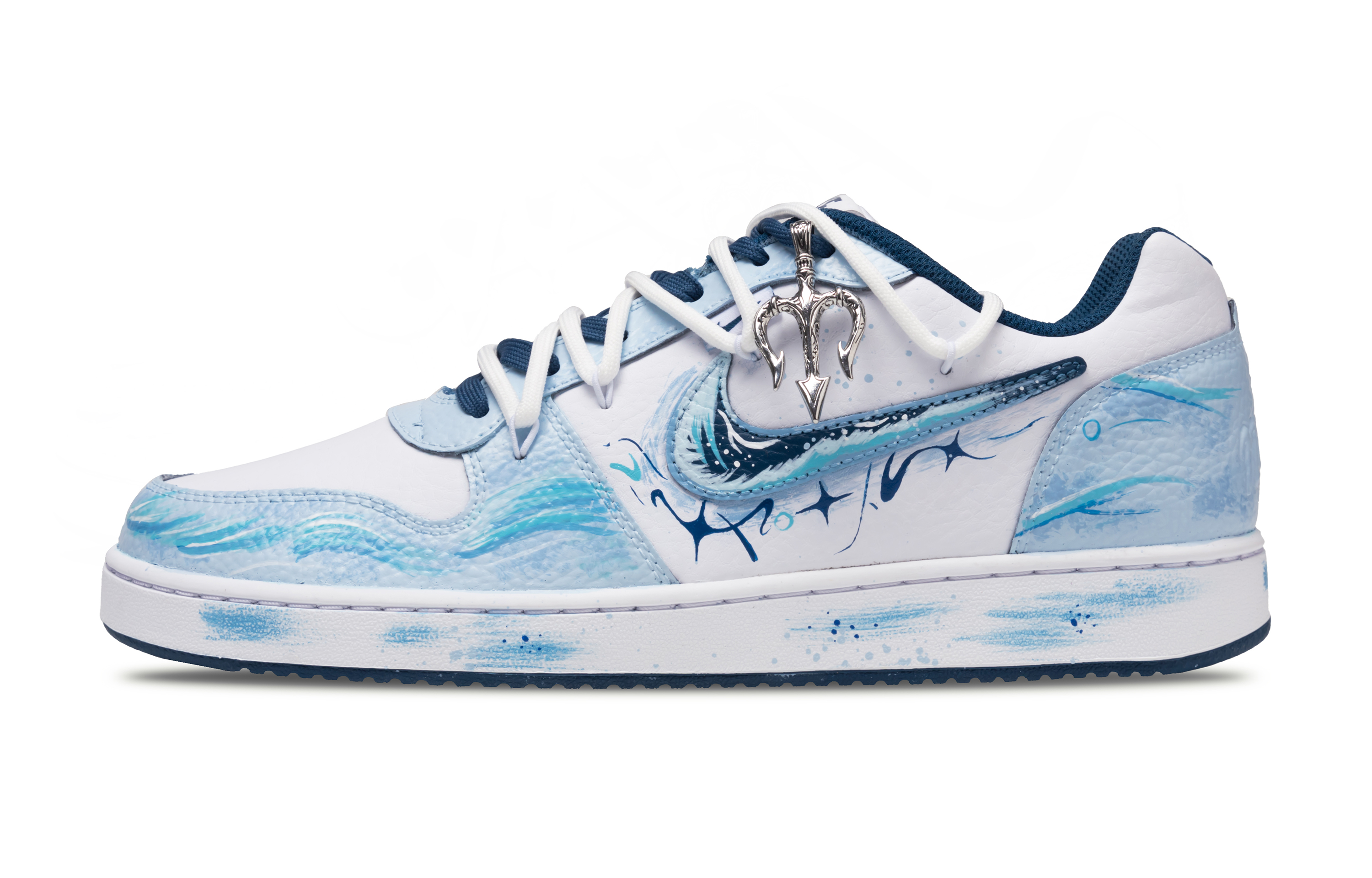 

Nike Низкие износостойкие кроссовки для скейтбординга EBERNON, мужские, небесно-голубые