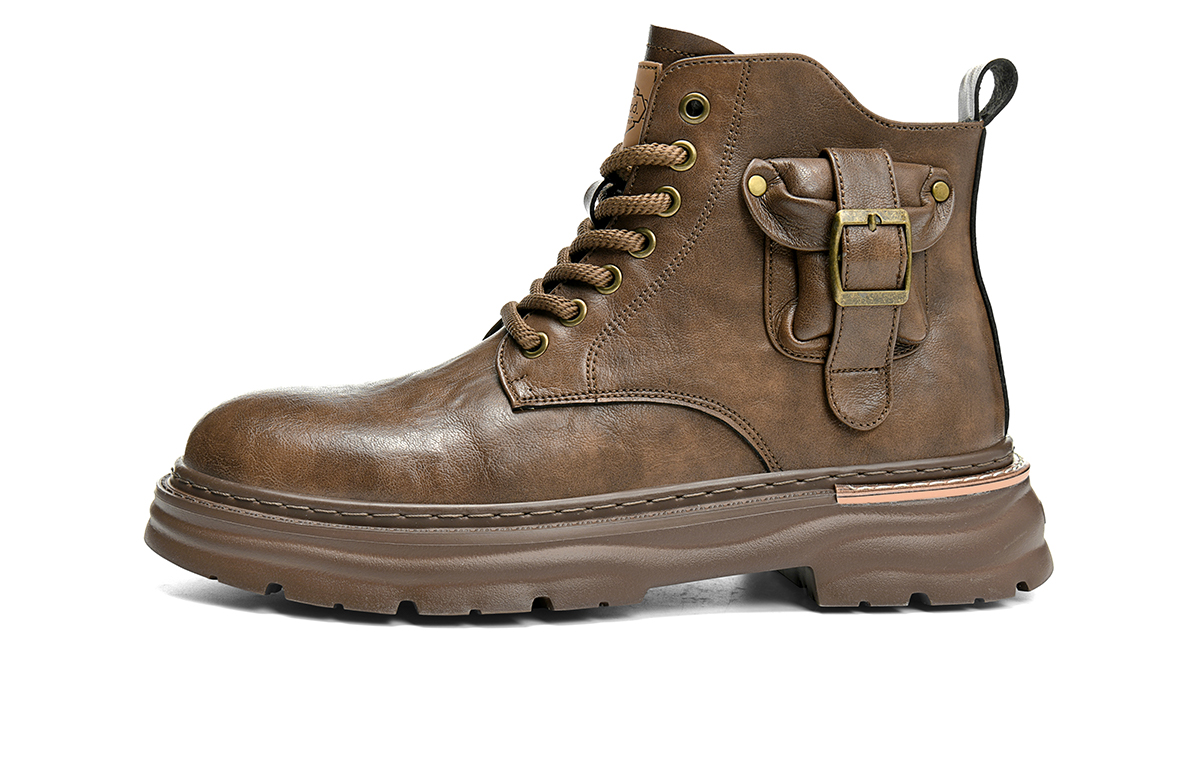 

HLA Мужские ботинки Martin черно-коричневые - коричневые, цвет Brown