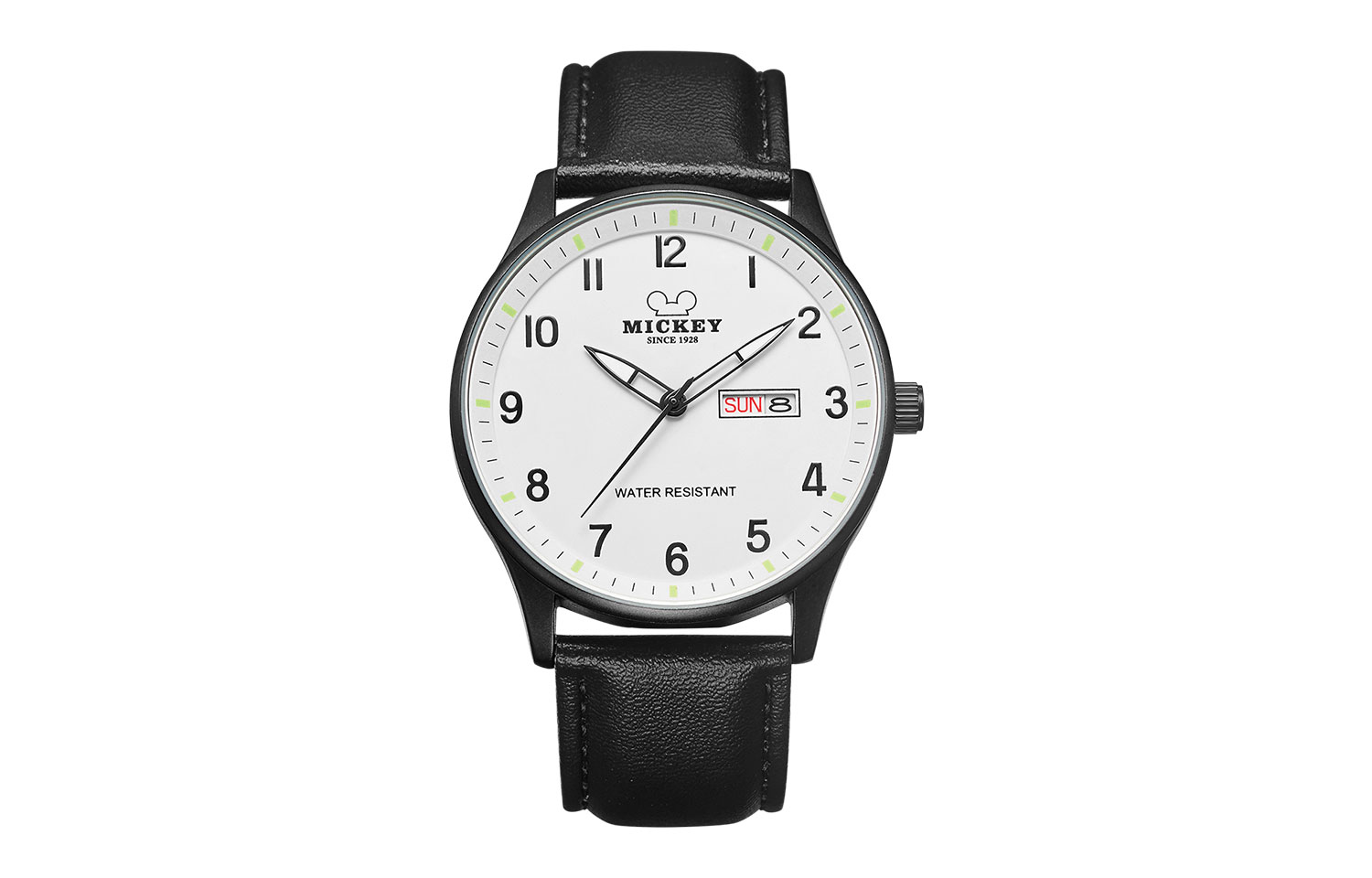 

Disney Часы Quartz Movement Leather Strap Watch Unisex White Dial