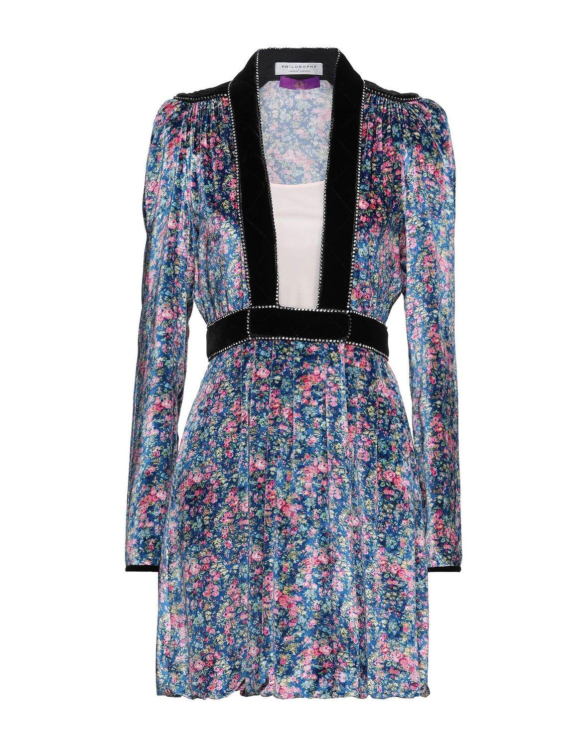 

Мини-платье Philosophy Di Lorenzo Serafini, синий