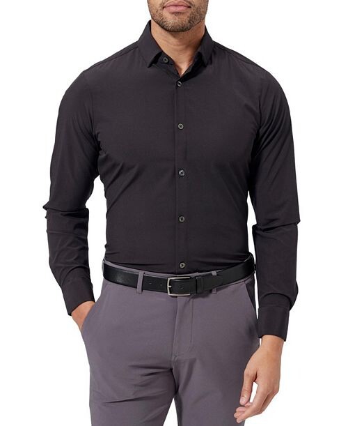 

Классическая рубашка с подветренной стороны Mizzen+Main, цвет Black