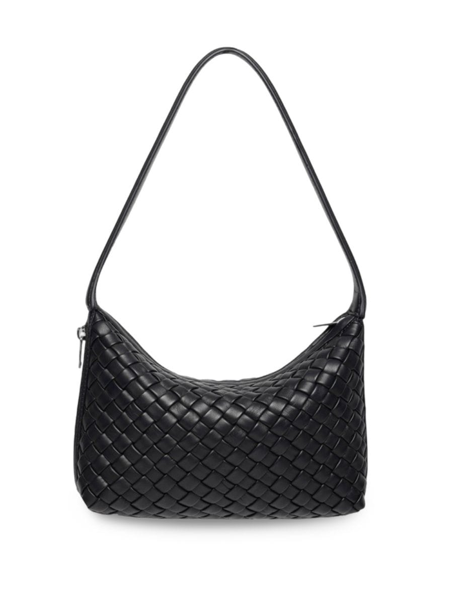 

Сумка через плечо из кожи Hazel Basketweave Walter Baker, черный