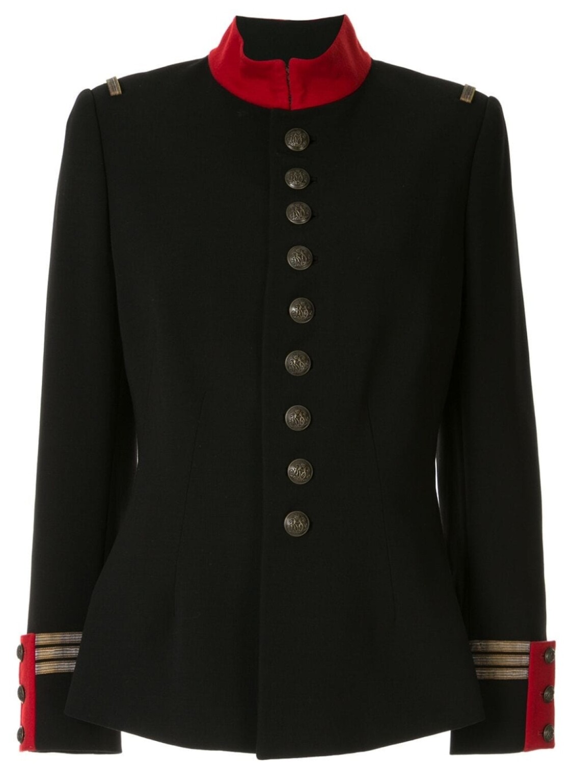

Приталенный жакет в стиле милитари Ralph Lauren Collection, черный