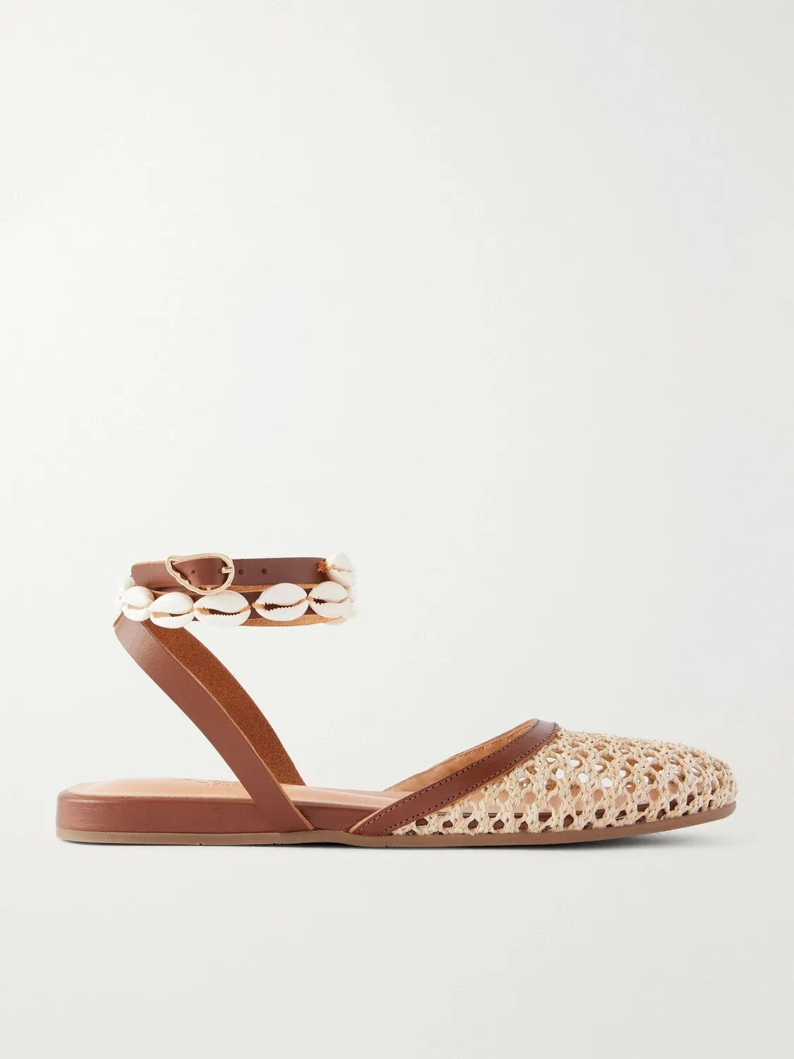 Сандалии Filothea, расшитые кожаной отделкой, связанные крючком Ancient Greek Sandals, бежевый