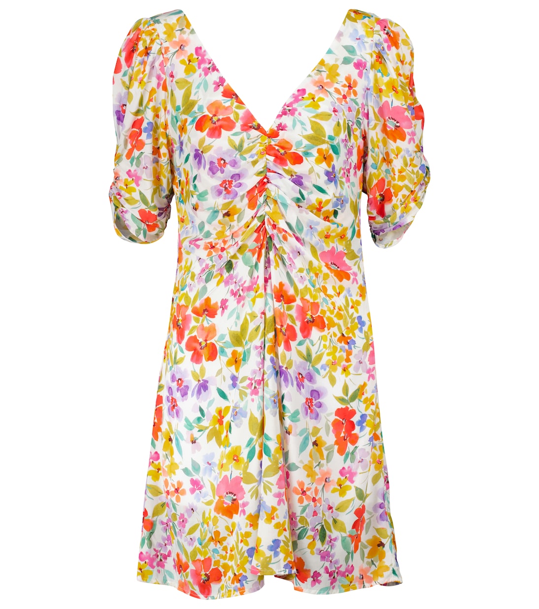 

Мини-платье Melinda с цветочным принтом Velvet, Ivory Floral
