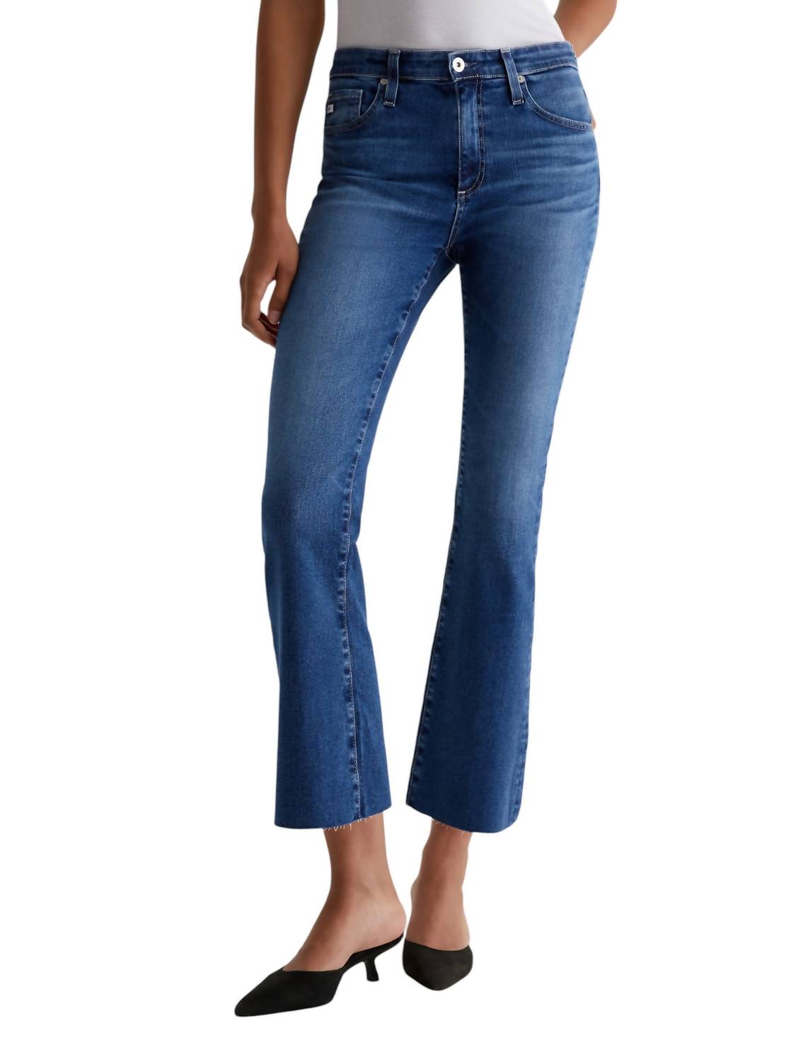 

Укороченные джинсы Farrah Boot Crop в люцерне AG Jeans, цвет lucerne