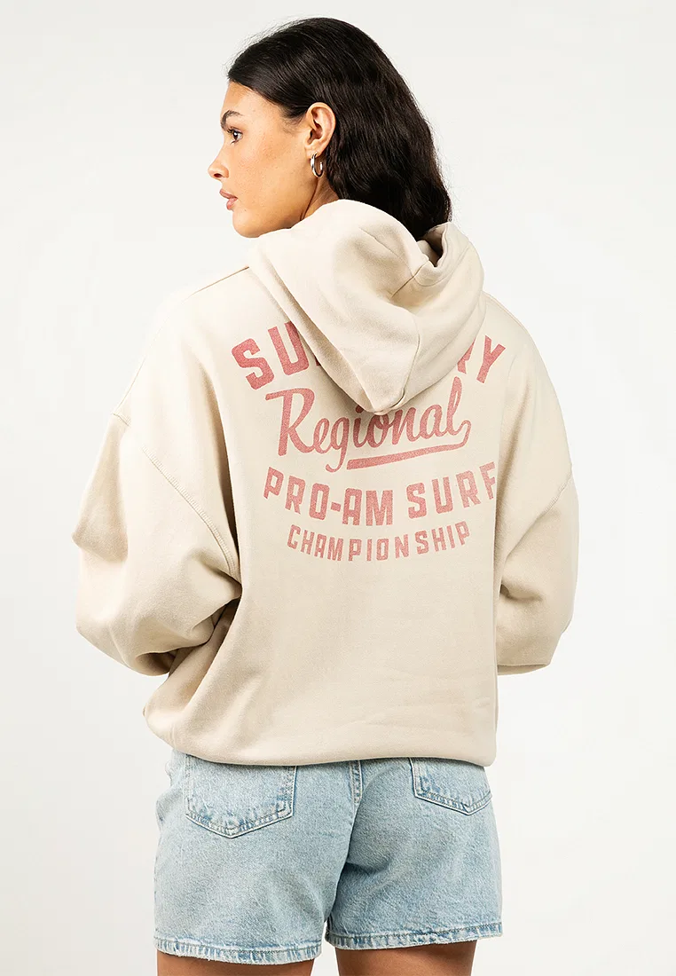 Худи оверсайз, Lo-Fi Outdoor Superdry, кремовый — фото 2