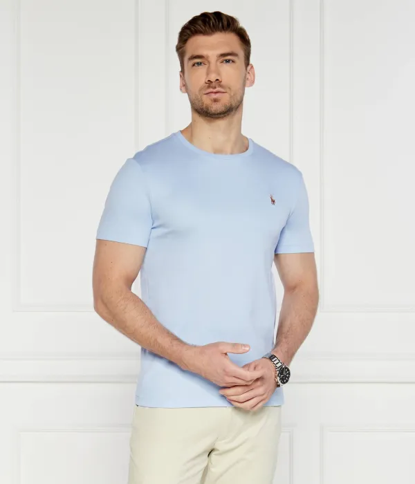 Футболка Custom fit Polo Ralph Lauren, синий — фото 3