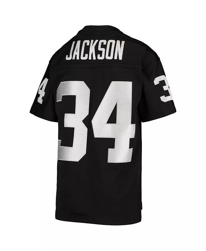 Черная футболка Big Boys Бо Джексона Las Vegas Raiders 1988 Legacy пенсионера Mitchell & Ness — фото 4