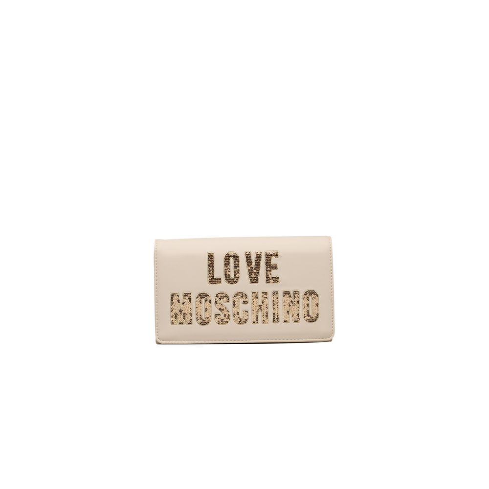 

Бежевая полиэтиленовая женская сумка через плечо LOVE MOSCHINO
