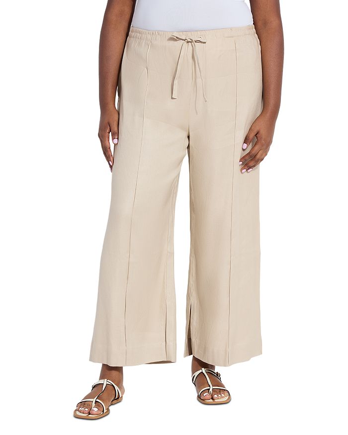 

Никси Брюки на шнурке Lyssé Plus, коричневый/бежевый