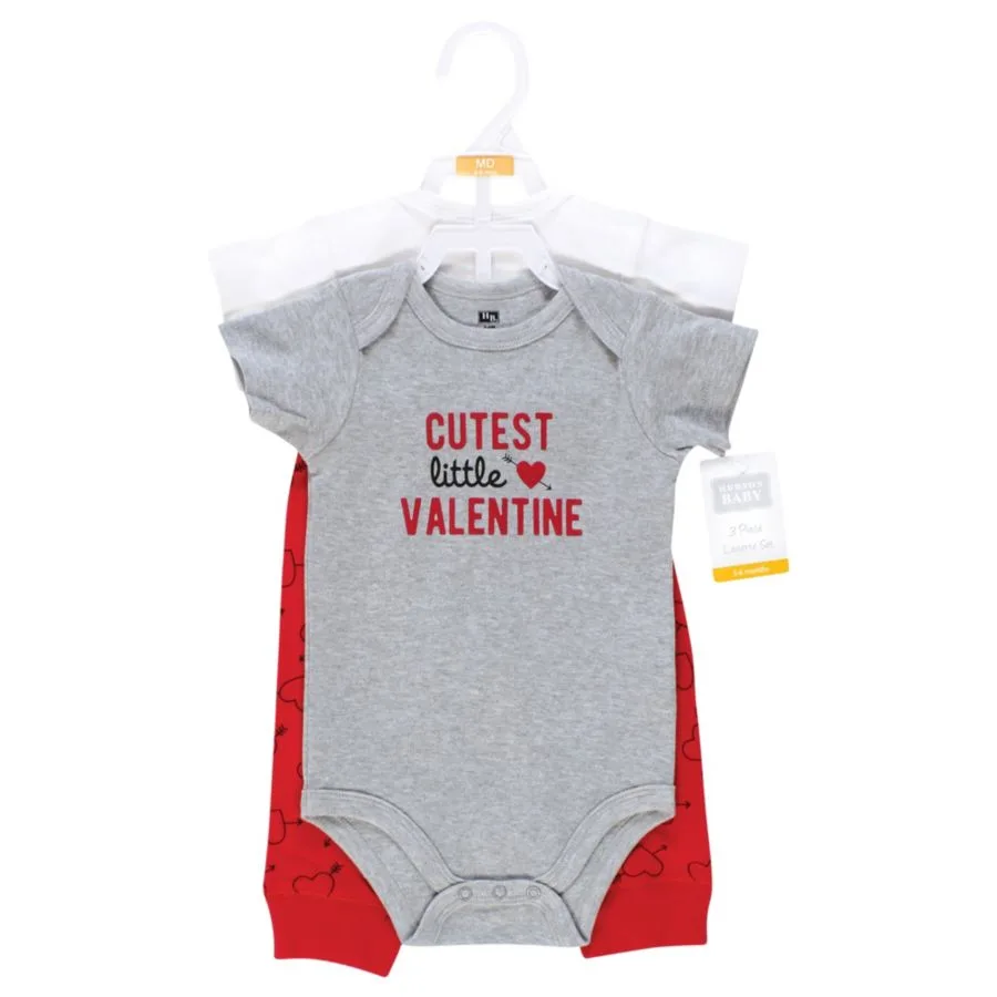 Комплект из двух боди и подходящих по цвету брюк Hudson Baby, Cutest Valentine — фото 2