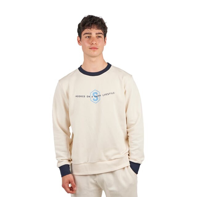 

Толстовка Sudadera Crew Behappy Superb, бежевый