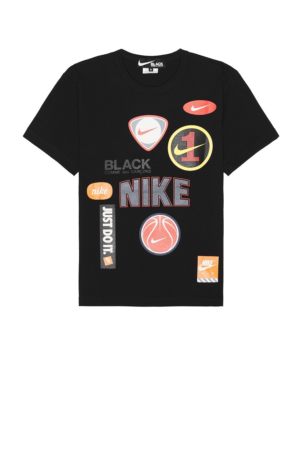 

Футболка из коллаборации с Nike Comme Des Garcons Black, черный