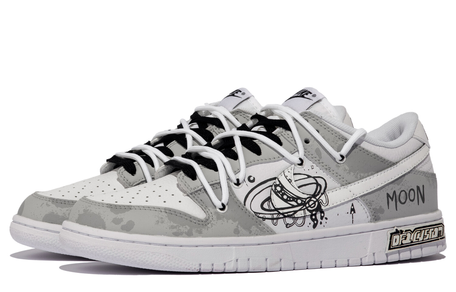 

Кроссовки Nike Dunk Skateboarding Shoes Men Low-top White/gray, белый