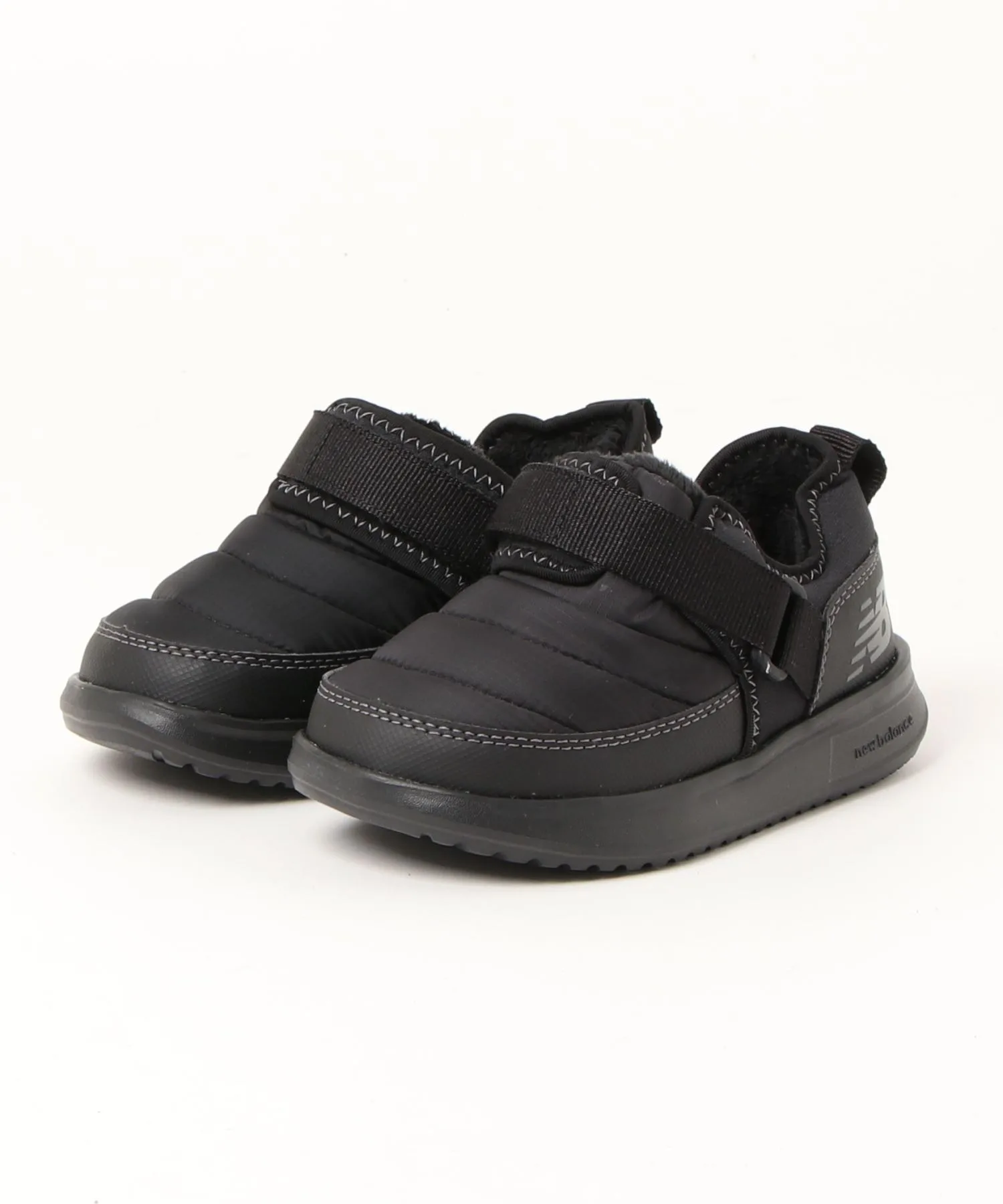 Детские зимние кроссовки с утеплителем Primaloft YHMOC New Balance чёрные